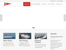 Tablet Screenshot of gotlandsbolaget.se